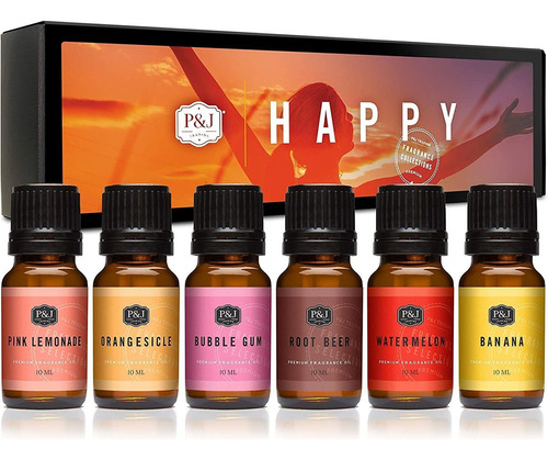 Pj Fragrance Oil | Happy Set- Scented Oils For Soap Making,