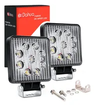 Comprar Par Faros 9 Led Auxiliares 27w Fijo Y Estrobo 6500k Potente