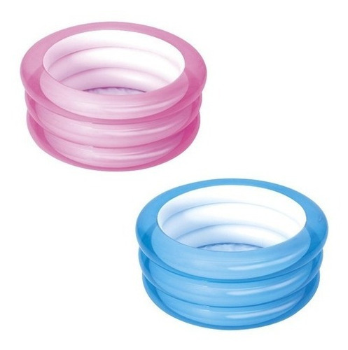 Pileta inflable redonda Bestway 51033 de 70cm x 30cm 43L rosa bolsa