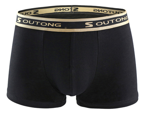 Calzoncillos Tipo Bóxer Para Hombre, De Color Liso, Transpir