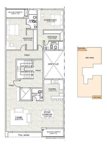 Imagen 10 de 13 de Departamentos Semipiso 2 Ambientes Castelar Norte Financiado