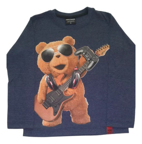 Remera Oso Ted Niño Niña Unisex Calidad Premium