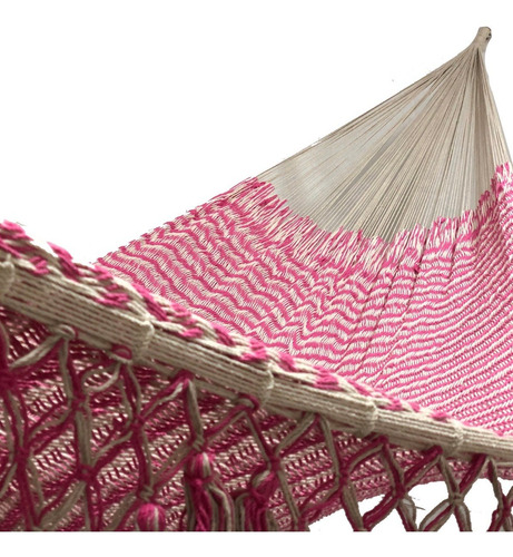 Imagen 4 de 7 de Hamaca Yucateca 100% Artesanal Macramé Pompones