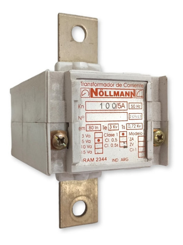 Transformador Intensidad Nollmann 100/5a 5va Za Cl.1 R57200
