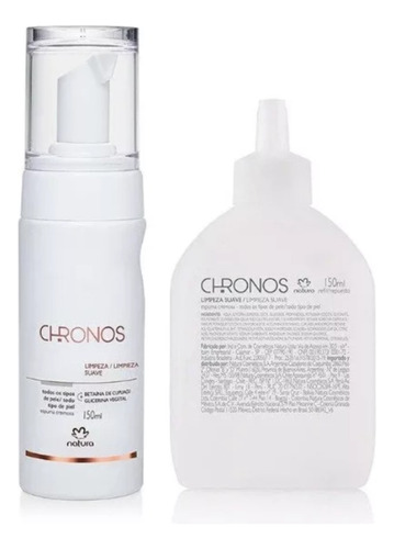 Espuma De Limpieza Facial + Repuesto Natura Chronos