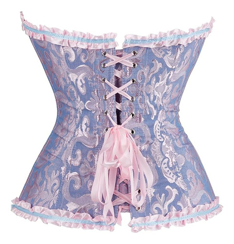 Corset Overbust Brocato Importado Corset Lovers Lavanda Xxs