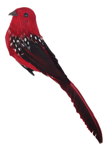 Modelo De Pájaro De Plumas Artificiales Con Clip Para Árbol