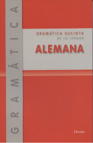 Libro Gramatica Sucinta De La Lengua Alemana