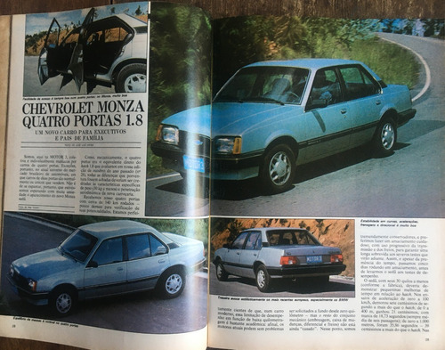 Revista Motor 3 Nº34 Abril 1983 Monza 1.8; Fiat Oggi; Uno