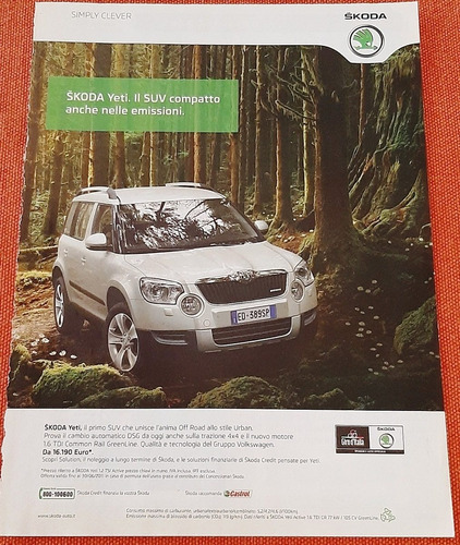 Skoda Yeti Publicidad De Italia (Usado)