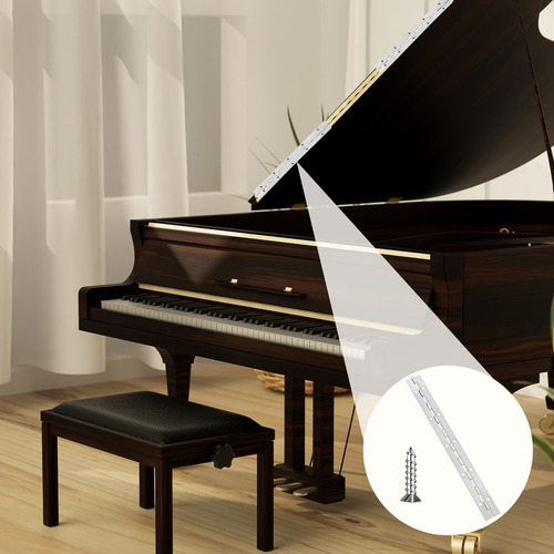 Bisagra Para Piano De 30 Cm Acero Inoxidable Paquete De 2 Mm