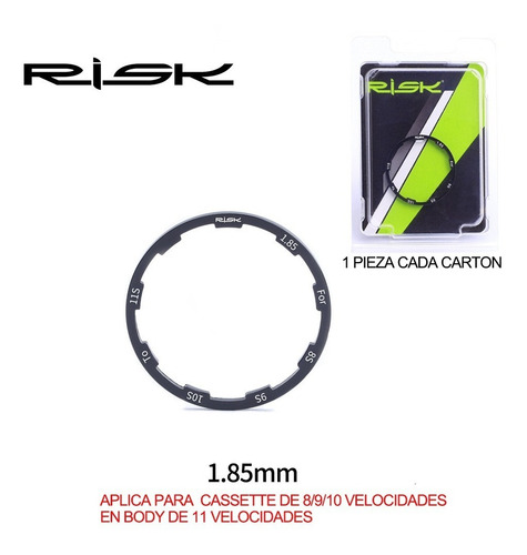 Imagen 1 de 4 de Separador De Cassette 1.85mm Risk