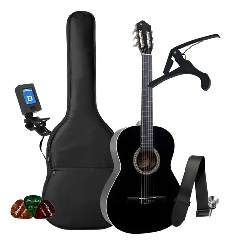 Kit Violão Iniciante Giannini Acústico N14 Nylon Completo