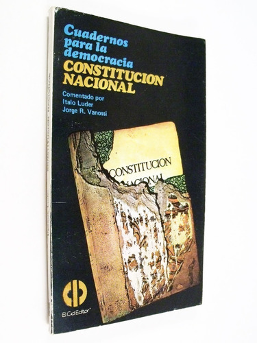 Constitución Nacional Cid Editor Ítalo Luder Jorge Vanossi 