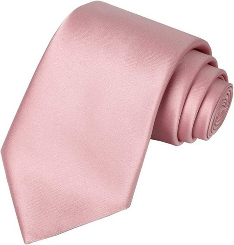 Gravata Rose Adulto Slim Fit Adulto Padrinhos Casamento Cor Rosa-claro