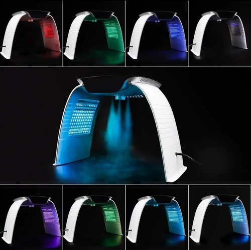 Imagen 5 de 10 de Cabina Led Ozono Fototerapia 7 Colores Corporal Facial Vapor