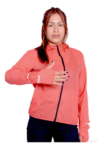 Campera Deportiva Mujer Rompeviento Sol - Osx Oficial 