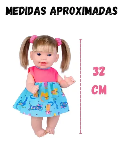 Boneca Malu Doutora Com Acessórios Médicos Super Toys 31cm