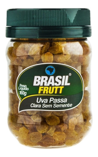 Uva Passa Clara Sem Semente Pote 160g Brasil Frutt