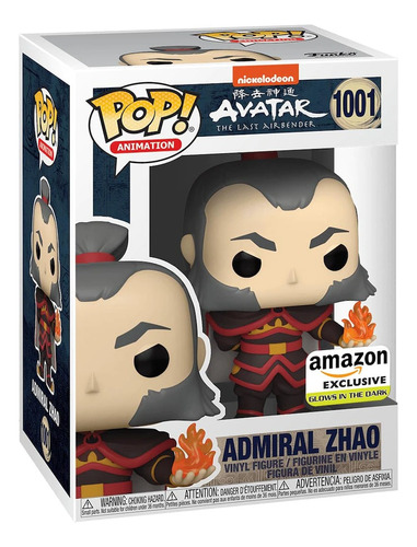 Funko Pop! Avatar Tlab - Admiral Zhao #1001 Glows Amz