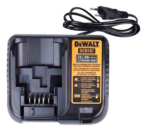 Kit 2 Baterias 5,0ah 20v C/ Carregador Bivolt Dewalt + Bolsa