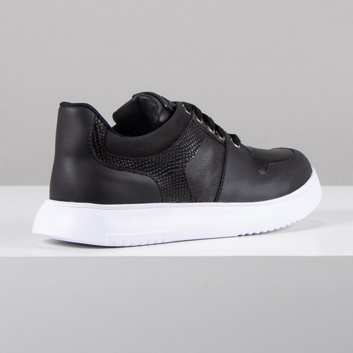 Imagen 3 de 6 de Zapatillas Mujer Urbanas Casual Lali Cuero Reptil Citadina