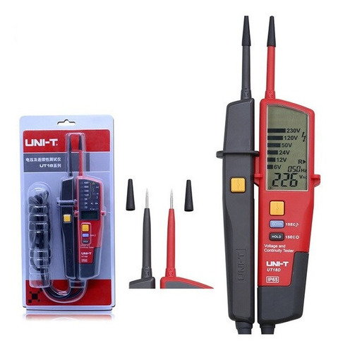 Probador Voltaje Y Continuidad Uni-t Ut18d Lcd Mimall