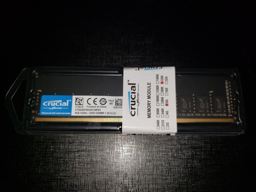 Ram Ddr4 8gb Crucial 3200 2666 2400 2133 Desktop Pc Nuevas