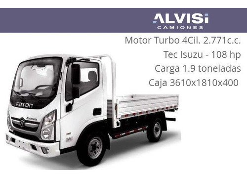 Foton Aumark Bj 1034 Rueda Sencilla Con Caja Full + Iva