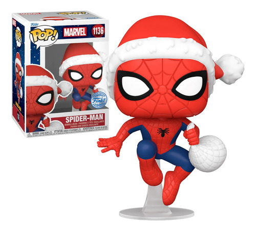 Figura De Acción  Funko, Spider-man Navideño Pop De Funko Pop!