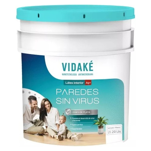 Latex Interior Vidake Antihongo Lavable Perfumado Mate X 4 L