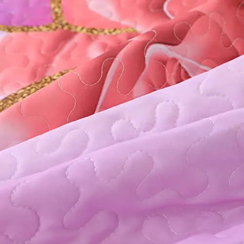 Juego De Cama De Unicornio De Microfibra Suave, Juego D...
