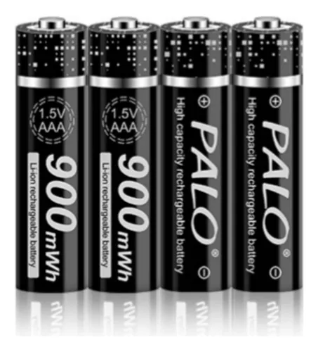 NUWAUS Pilas Recargables 1.5V, Pilas AAA Litio Li-Ion Carga Rapida