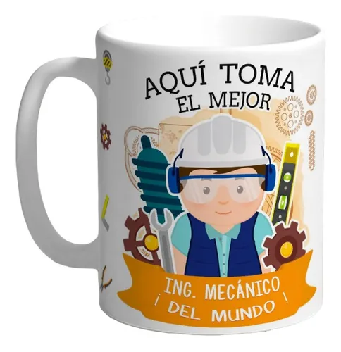 comprar Taza Ingeniero Mecánico Personalizada Con Tu Nombre