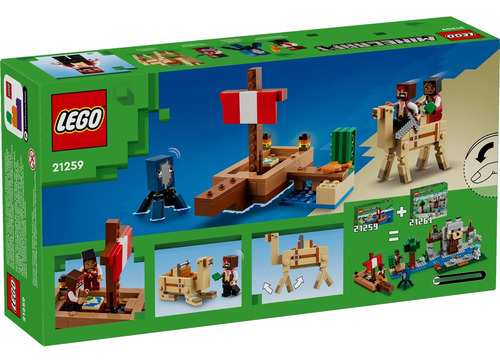 Lego Minecraft El Viaje En El Barco Pirata Modelo 21259 / H 166 Pirata