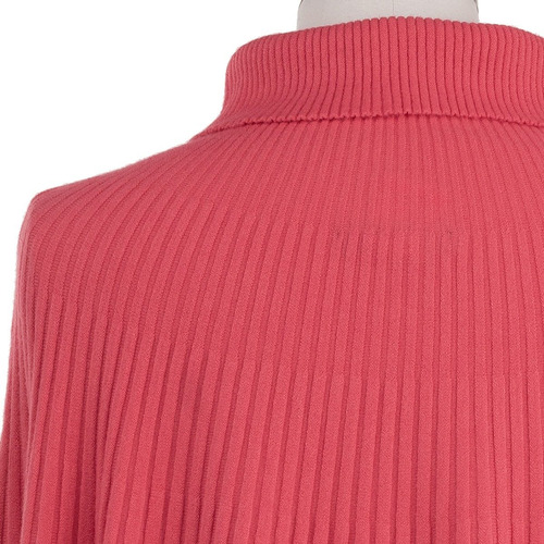 Imagen 7 de 8 de Poncho Capa Cuello Alto Plisado Mangas Boho Chic Stretch.
