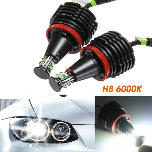 H8 Led Angel Eyes Luz Faro Antiniebla Para Bmw E90 E92 X5