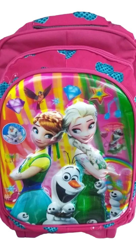 Morral Maleta Escolar Frozen Y Princesa Sofia