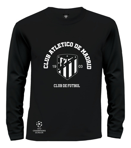 Camiseta Camibuzo Europa  Futbol Atlético De Madrid Black