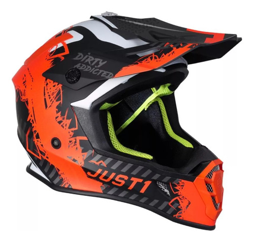 Casco Motocross Just1 Mask Enduro Atv  
