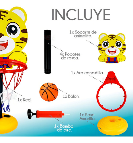 Canasta De Basketball Ajustable Para Niño Juego Infantil,basketball,canasta Basketball