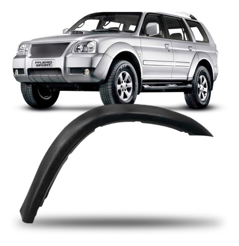 Alargador Paralama Pajero Sport 2000 01 02 03 04 05 2006