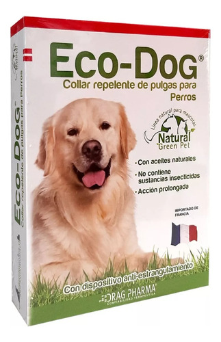 Eco-dog Collar Repelente Natu Antipulgas Perros Ecodog 