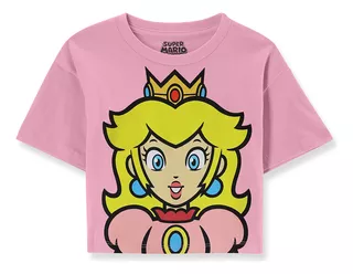 Playera Crop Princesa Peach C&a De Niña