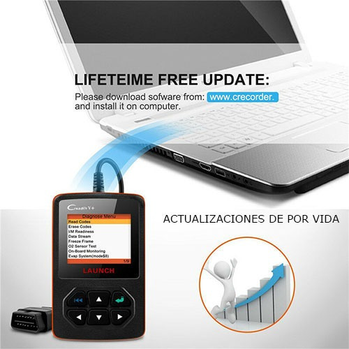 Imagen 7 de 9 de Escáner Automotriz Launch Creader V+ Plus Multimarca Obdii
