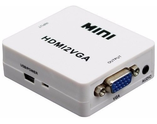 Convertidor Vga A Hdmi Laptop Pc A Tv Video Beam 1080p
