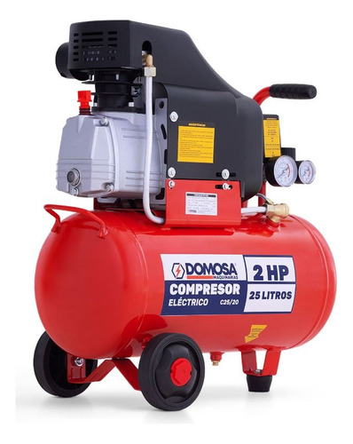 Compresor De Aire 2 Hp 50 Lts Domosa