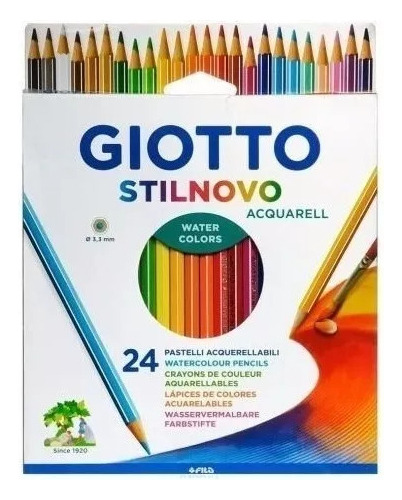 Lapices  Acuarelable Giotto Stilnovo X24 Colores 