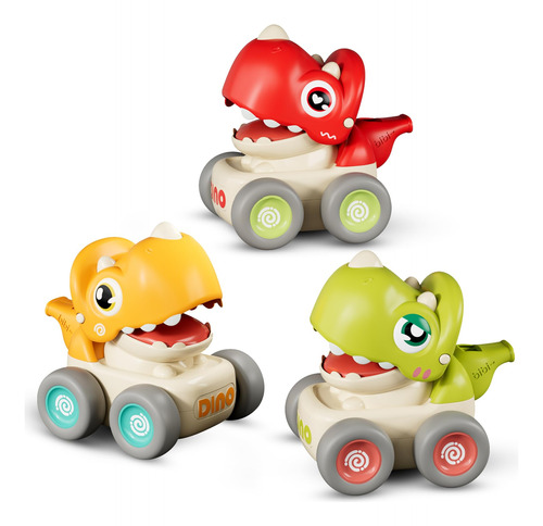 Moontoy Press And Go Cars Para Ninos Pequenos De 1 A 3 Anos,