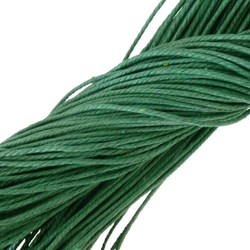 2 Línea De Rosca De Cordón De Abalorios De Encerado Verde